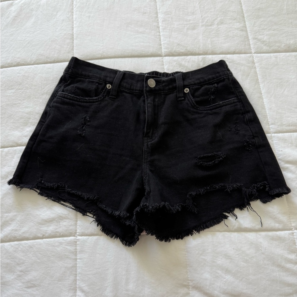 Distressed Aerie Denim Shorts